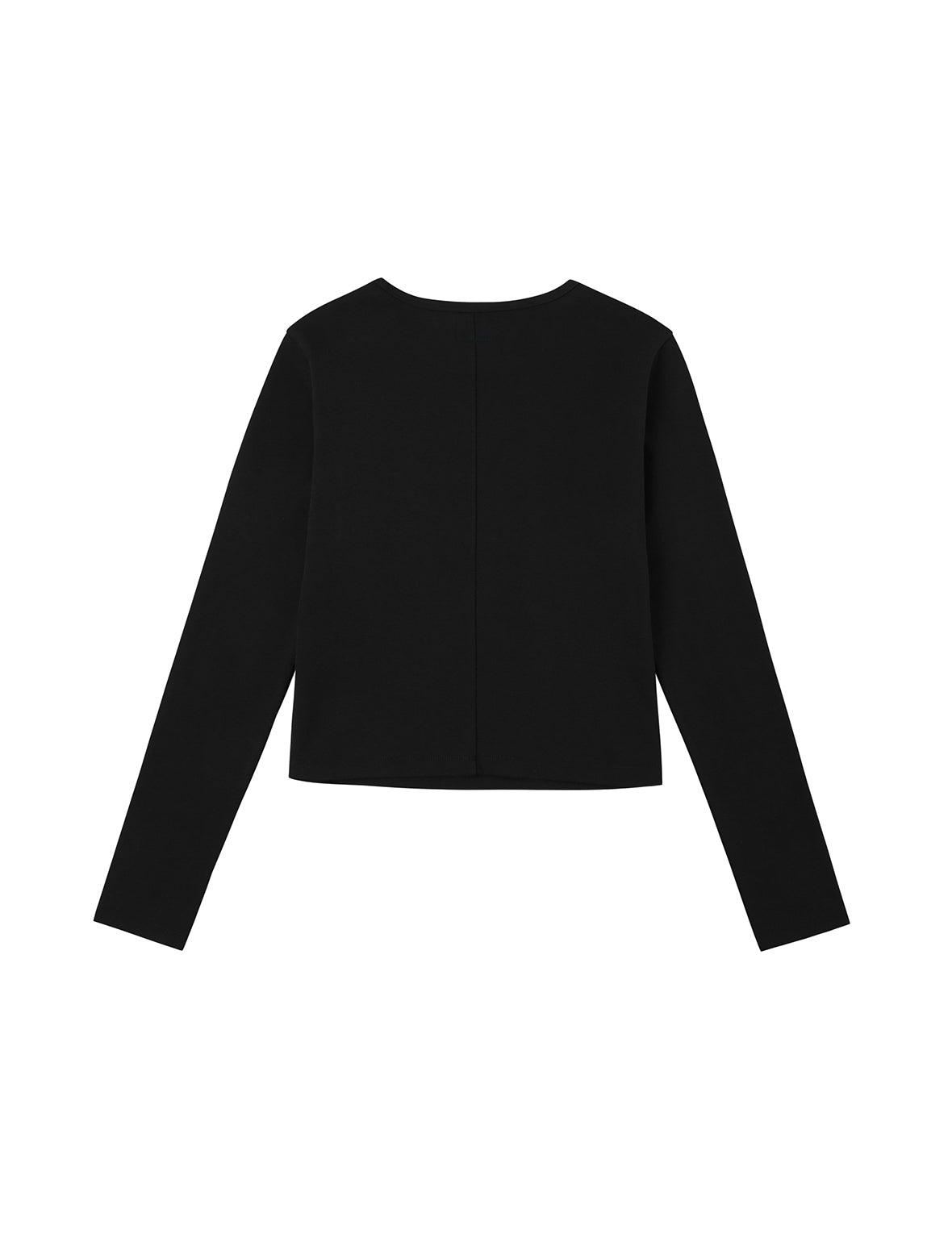 Seagull-shaped Cutout Design Fashion Fit Long-sleeve Top
